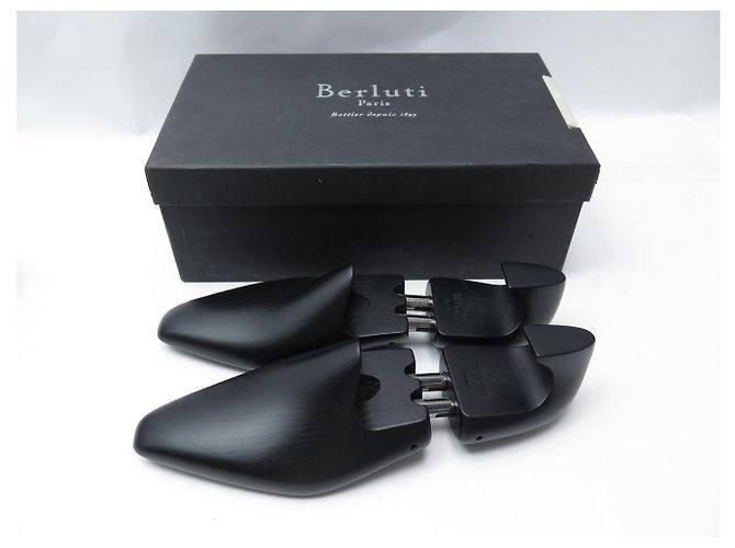 SCARPE BERLUTI ANDY DEMESURE 7.5 41.5 IN PELLE PATINATA CON FORME - vista 14