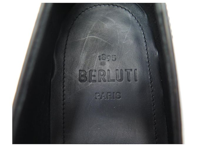 SCARPE BERLUTI ANDY DEMESURE 7.5 41.5 IN PELLE PATINATA CON FORME - vista 7