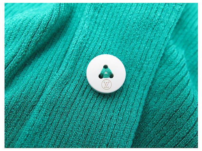 NEUER LOUIS VUITTON POLO FNKL32 S 36 SYNTHETIK GRÜNER SWEATSHIRT - Ansicht 15