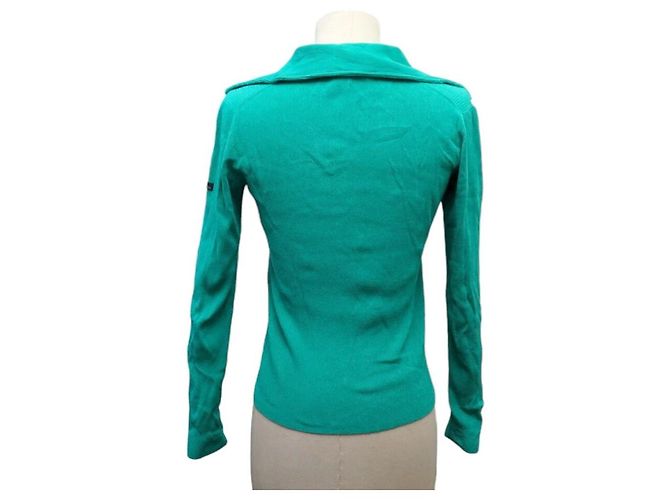 NEUER LOUIS VUITTON POLO FNKL32 S 36 SYNTHETIK GRÜNER SWEATSHIRT - Ansicht 3