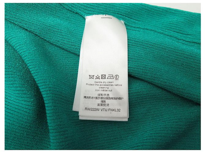 NEUER LOUIS VUITTON POLO FNKL32 S 36 SYNTHETIK GRÜNER SWEATSHIRT - Ansicht 6