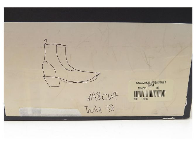 BOTAS ANKLE LOUIS VUITTON SANTIAG MATADOR 1A8CWF 38 COURO 1600E - vista 16