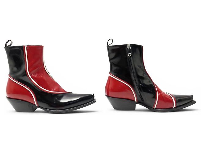 BOTAS ANKLE LOUIS VUITTON SANTIAG MATADOR 1A8CWF 38 COURO 1600E - vista 3