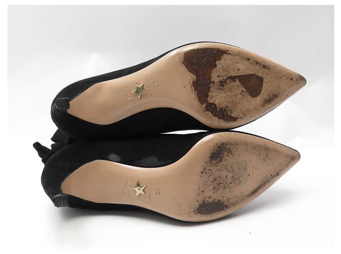 STIVALETTI DIOR LA BELLE D KCM184VVVS900 38 Camoscio NERO - vista 6