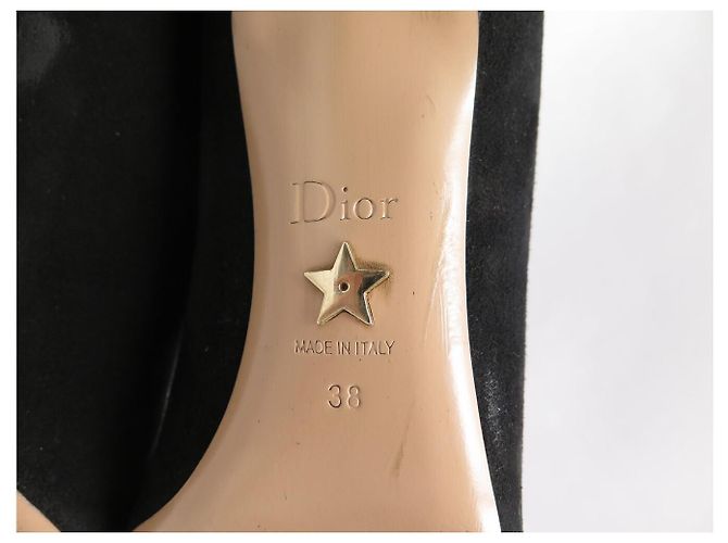 STIVALETTI DIOR LA BELLE D KCM184VVVS900 38 Camoscio NERO - vista 7