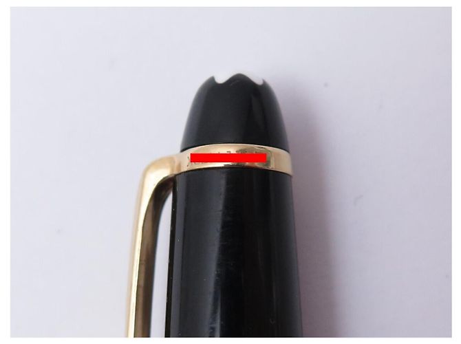 PENNA A BISSETTO MONTBLANC MEISTERSTÜCK PIX CLASSIC ORO MB10883 Nero - vista 6