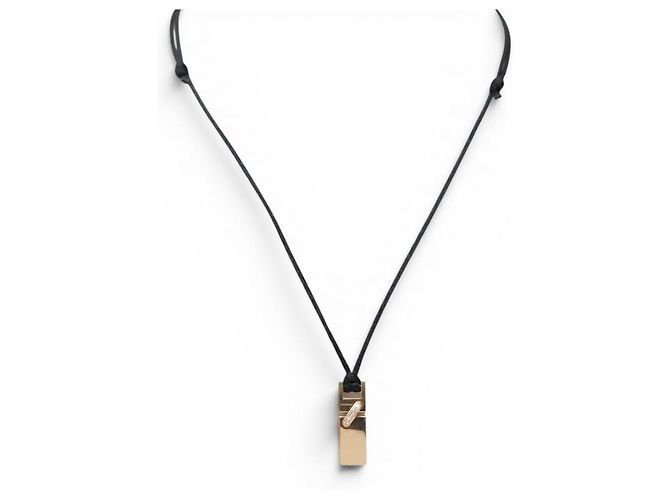 COLLANA CON PENDENTE CHAUMET LIEN IN ORO ROSA 18K 5.3 GR CON 5 DIAMANTI D'oro - vista 2