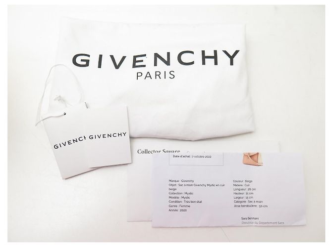 NUOVA BORSA A MANO GIVENCHY MYSTIC IN PELLE BEIGE A SPALLA - vista 14