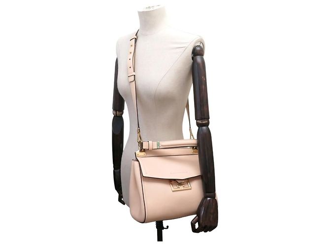 NUOVA BORSA A MANO GIVENCHY MYSTIC IN PELLE BEIGE A SPALLA - vista 5