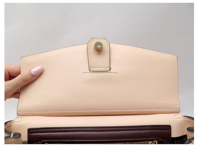 NUOVA BORSA A MANO GIVENCHY MYSTIC IN PELLE BEIGE A SPALLA - vista 7