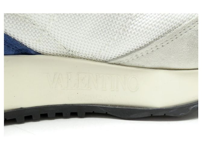 SNEAKERS VALENTINO GARAVANI NETRUNNER 42 TELA CAMELLO LOGO - vista 12