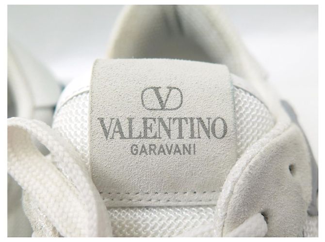 SNEAKERS VALENTINO GARAVANI NETRUNNER 42 TELA CAMELLO LOGO - vista 7
