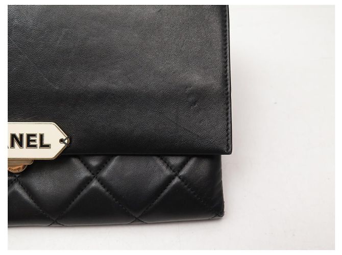BORSA CHANEL SINGLE FLAP PELLE MATELASSÉ CHIUSURA 2 WAY Nero - vista 15