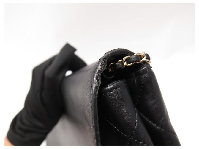 BORSA CHANEL SINGLE FLAP PELLE MATELASSÉ CHIUSURA 2 WAY Nero - vista 17
