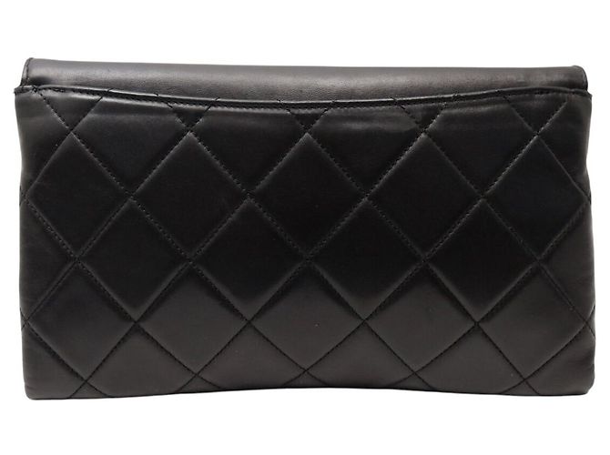 BORSA CHANEL SINGLE FLAP PELLE MATELASSÉ CHIUSURA 2 WAY Nero - vista 2