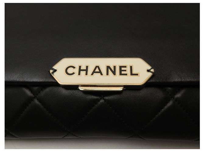 BORSA CHANEL SINGLE FLAP PELLE MATELASSÉ CHIUSURA 2 WAY Nero - vista 6
