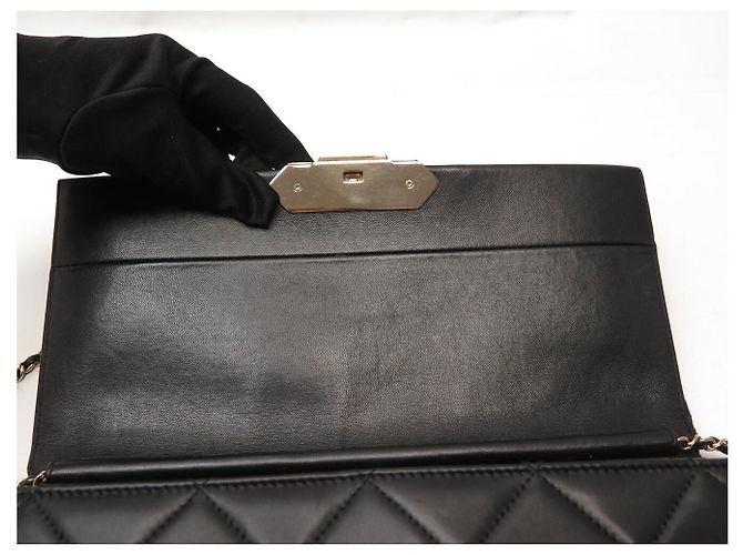 BORSA CHANEL SINGLE FLAP PELLE MATELASSÉ CHIUSURA 2 WAY Nero - vista 7
