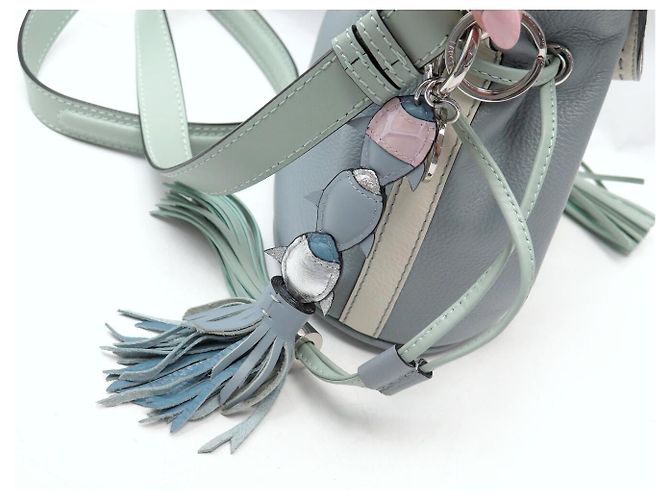 NUOVA BORSA LANCEL PREMIER FLIRT PM PELLE BLU GLACIER EDIZIONE LIMITATA - vista 13