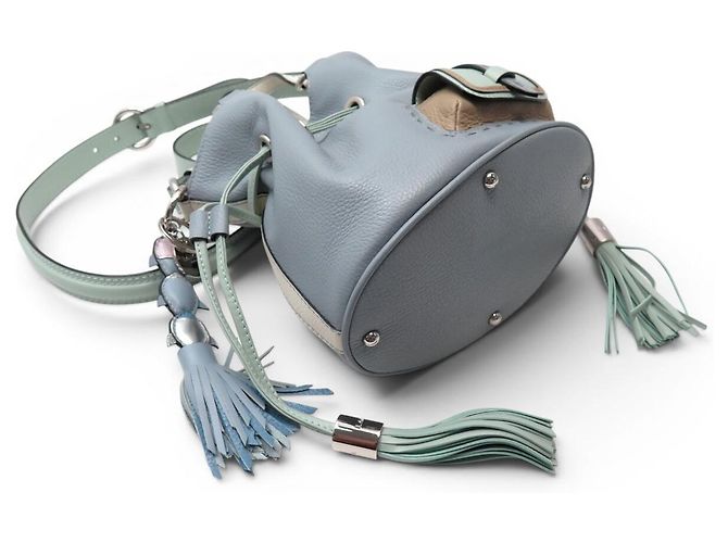 NUOVA BORSA LANCEL PREMIER FLIRT PM PELLE BLU GLACIER EDIZIONE LIMITATA - vista 3
