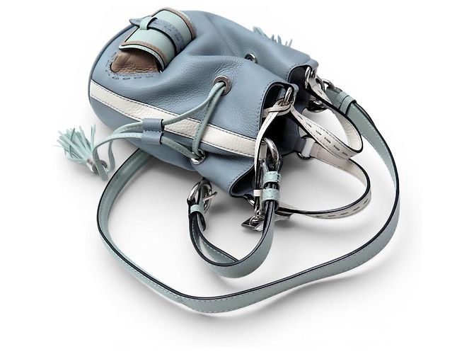 NUOVA BORSA LANCEL PREMIER FLIRT PM PELLE BLU GLACIER EDIZIONE LIMITATA - vista 4