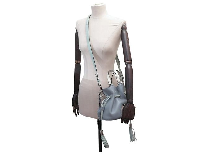 NUOVA BORSA LANCEL PREMIER FLIRT PM PELLE BLU GLACIER EDIZIONE LIMITATA - vista 5