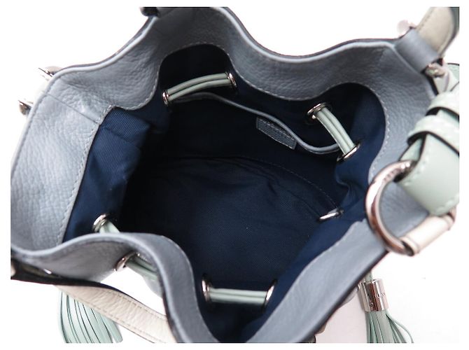 NUOVA BORSA LANCEL PREMIER FLIRT PM PELLE BLU GLACIER EDIZIONE LIMITATA - vista 6