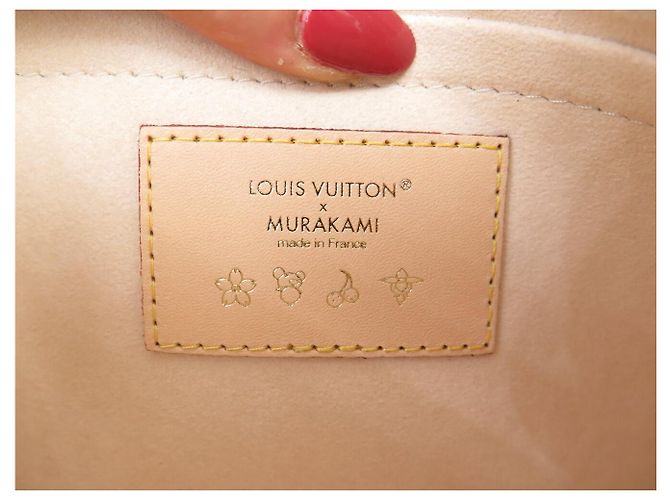 NUOVA POCHETTE LOUIS VUITTON PR SAC NEVERFULL MONOGRAM CANVAS MURAKAMI POUCH BAG Multicolore - vista 7