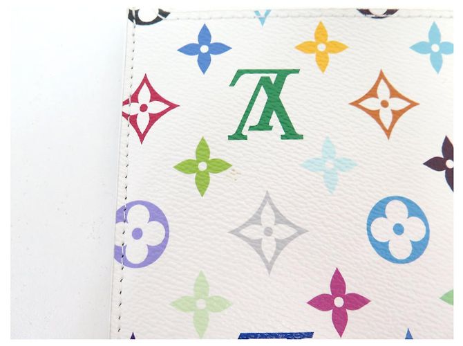 NUOVA POCHETTE LOUIS VUITTON PR SAC NEVERFULL MONOGRAM CANVAS MURAKAMI POUCH BAG Multicolore - vista 8