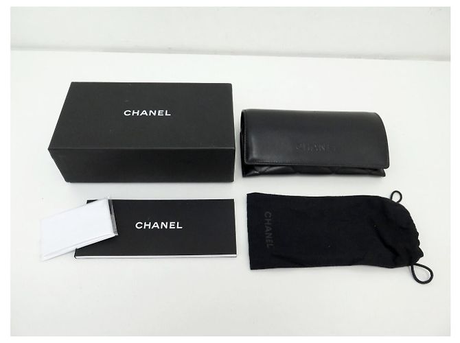 OCCHIALI DA SOLE CHANEL OVALI LOGO CC 5469-B PLASTICA NERA Nero - vista 12