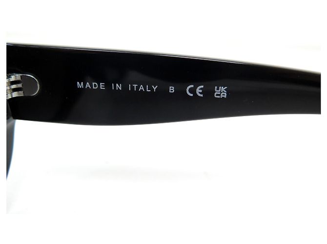 OCCHIALI DA SOLE CHANEL OVALI LOGO CC 5469-B PLASTICA NERA Nero - vista 7
