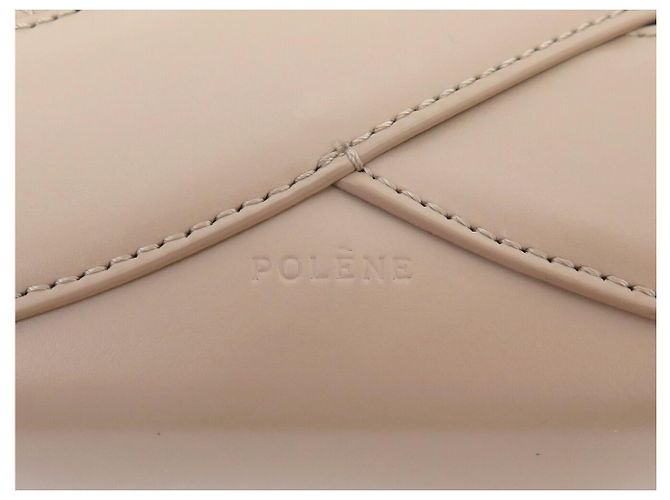 Polène NUOVA BORSA A SPALLA POLENE NODDE IN PELLE LISCIA TAUPE BORSA A MANO - vista 10