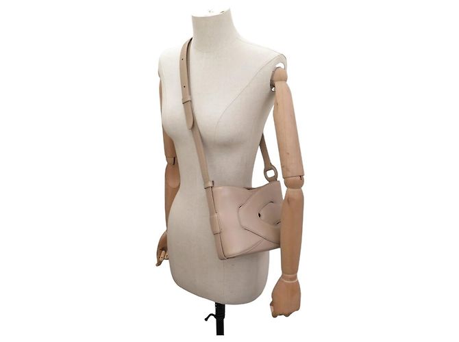 Polène NUOVA BORSA A SPALLA POLENE NODDE IN PELLE LISCIA TAUPE BORSA A MANO - vista 5