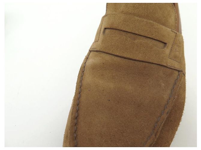 SCARPE JM WESTON MOCASSINS 281 LE MOC 9C 43 CAMELLO SCAMOSCIO Cammello - vista 13