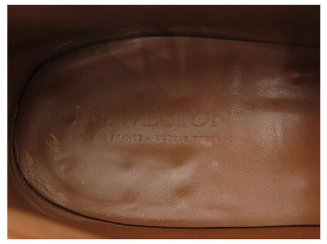 SCARPE JM WESTON MOCASSINS 281 LE MOC 9C 43 CAMELLO SCAMOSCIO Cammello - vista 9