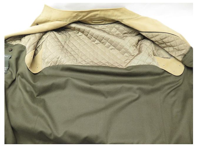 GIACCA BERLUTI X ARNYS FORESTIERE L 54 IN VELLUTO DI COTONE BEIGE - vista 4