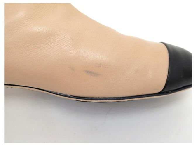 STIVALI CHANEL RUNWAY LOGO CC G27541 40 IN PELLE BICOLORE - vista 13