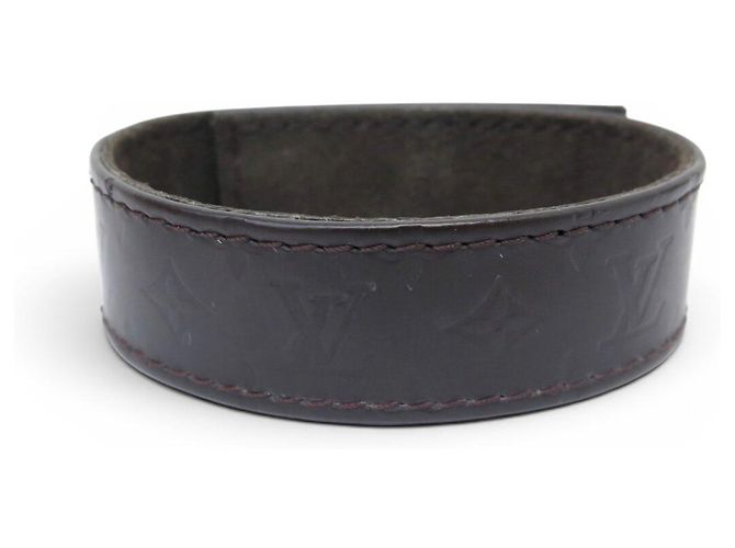 BRACCIALETTO LOUIS VUITTON VIP SOUTH COAST PLAZA 2000 CUIR MONOGRAM EMPREINTE Marrone - vista 3