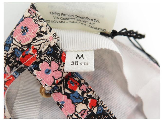 NUOVO BERRETTO DA BASEBALL GUCCI X LIBERTY FLEURS 634374 COTTON FLOWERS CAP Multicolore - vista 13