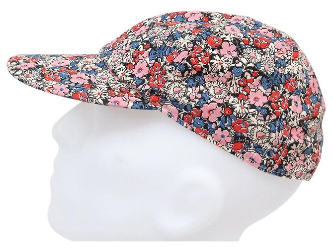 NUOVO BERRETTO DA BASEBALL GUCCI X LIBERTY FLEURS 634374 COTTON FLOWERS CAP Multicolore - vista 3