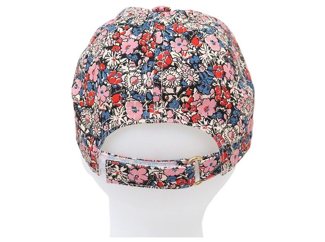 NUOVO BERRETTO DA BASEBALL GUCCI X LIBERTY FLEURS 634374 COTTON FLOWERS CAP Multicolore - vista 4