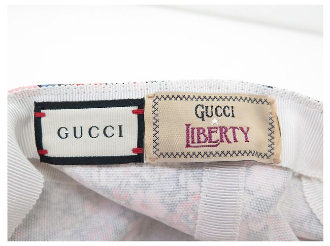 NUOVO BERRETTO DA BASEBALL GUCCI X LIBERTY FLEURS 634374 COTTON FLOWERS CAP Multicolore - vista 7