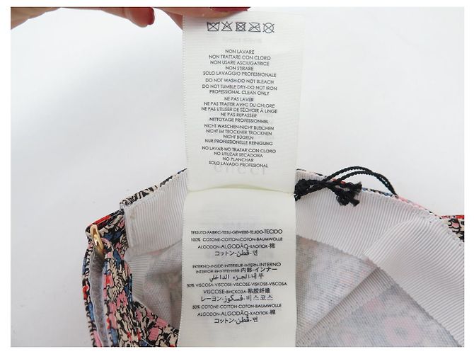 NUOVO BERRETTO DA BASEBALL GUCCI X LIBERTY FLEURS 634374 COTTON FLOWERS CAP Multicolore - vista 9