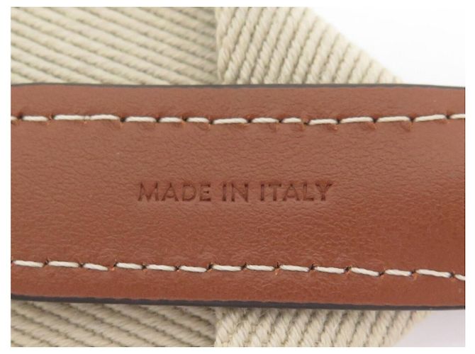 Céline NUOVA TRACCELLA CELINE LOGO JACQUARD 49S01 2AEP-03BW 107 CM LONG STRAP Beige - vista 5