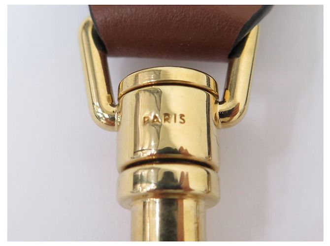 Céline NUOVA TRACCELLA CELINE LOGO JACQUARD 49S01 2AEP-03BW 107 CM LONG STRAP Beige - vista 9