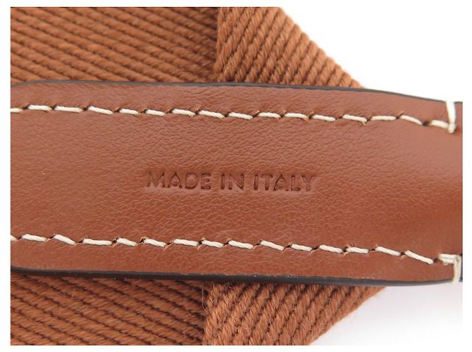 Céline NUOVA TRACCELLA CELINE LOGO JACQUARD 49S01 2AEP-04LV 136 CM LONG STRAP Marrone - vista 5
