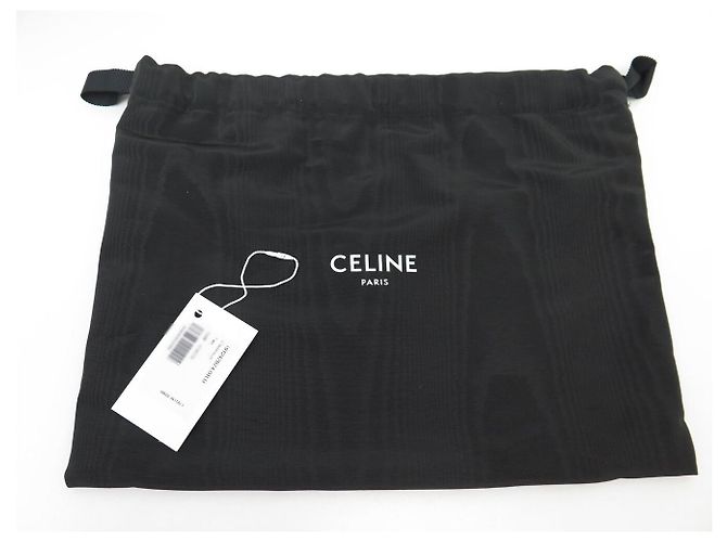 Céline NUOVA BORSA A SPALLA CELINE TRIOMPHE CLASSIC 191242 TELA E CALF LEATHER Marrone - vista 17