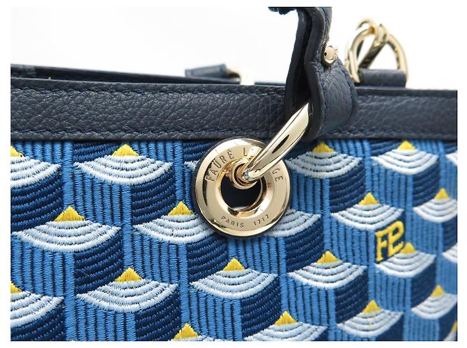Fauré Le Page NUOVA BORSA A SPALLA FAURE LE PAGE SAGACITY 31 TELA TORTOROSA Blu - vista 9