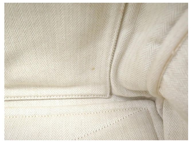 Hermès NOVA BOLSA DE MÃO HERMES VICTORIA II 35 EM COURO TAURILLON CLEMENCE CREME Cru - vista 13