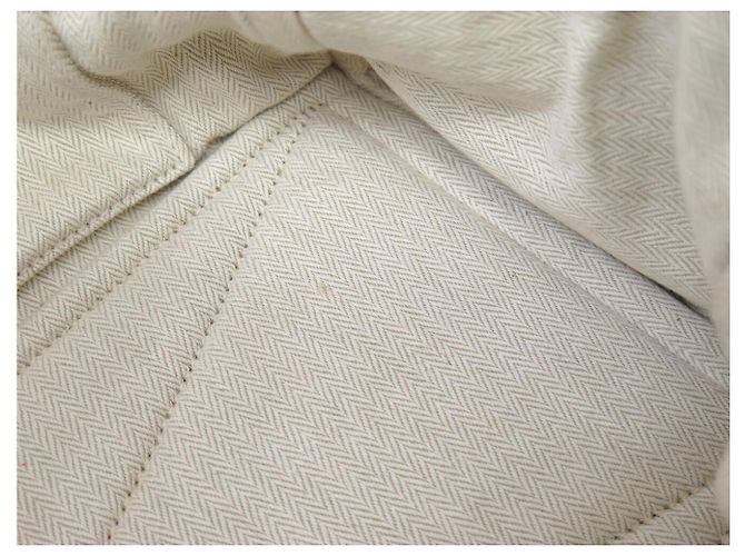 Hermès NOVA BOLSA DE MÃO HERMES VICTORIA II 35 EM COURO TAURILLON CLEMENCE CREME Cru - vista 14