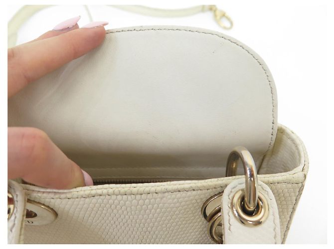 CHRISTIAN DIOR LADY MINI M0500OLEZ ECHSENLEDER SCHULTERTASCHE - Ansicht 11